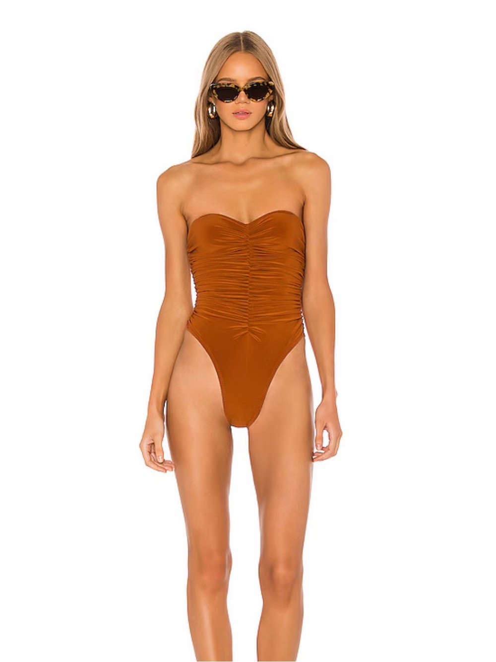 Norma kamali Slinky Marissa One Piece in Bronze
